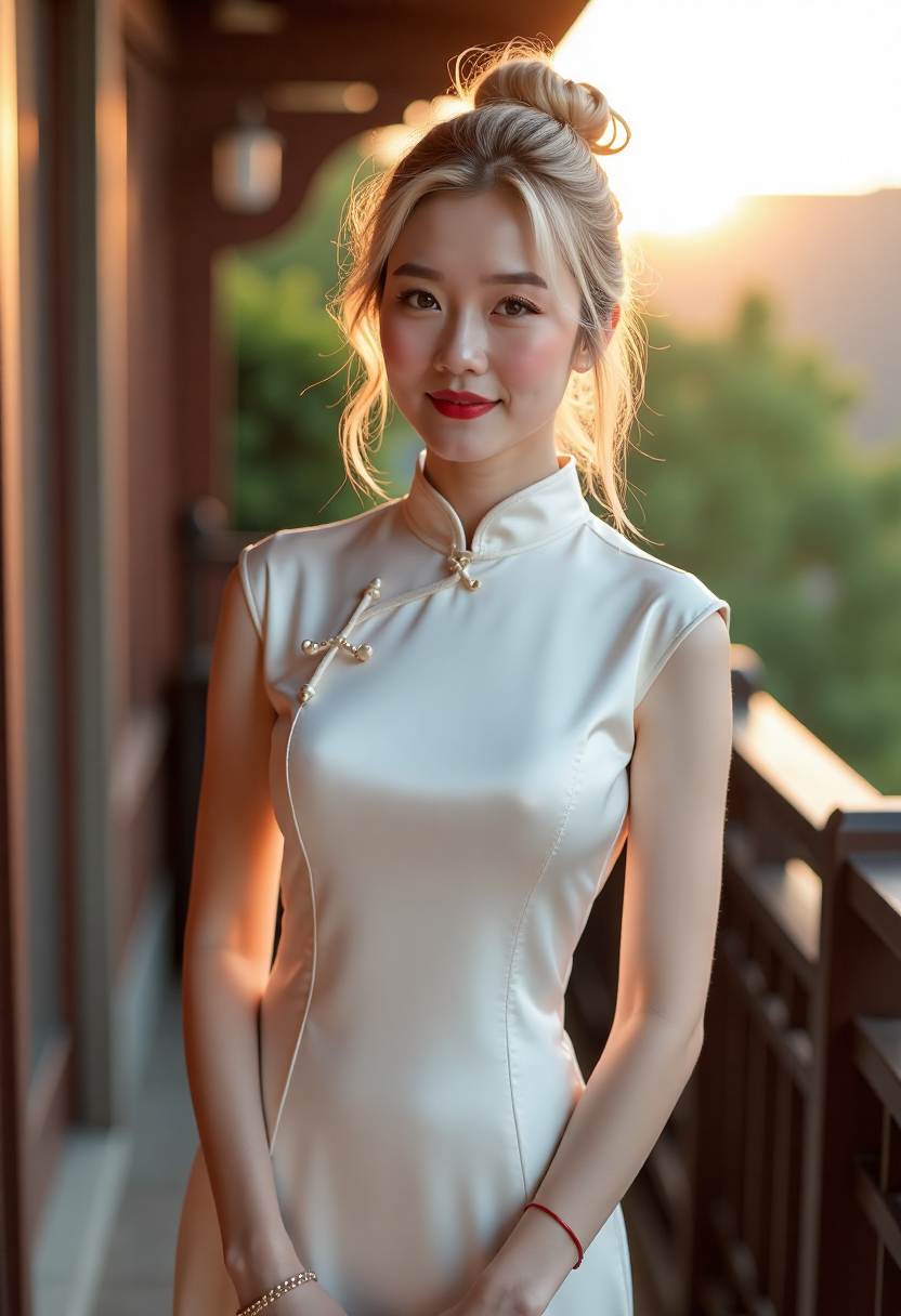 雨天公交站前的一把伞